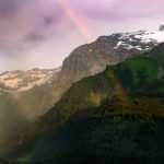 Rainbow and Mountains