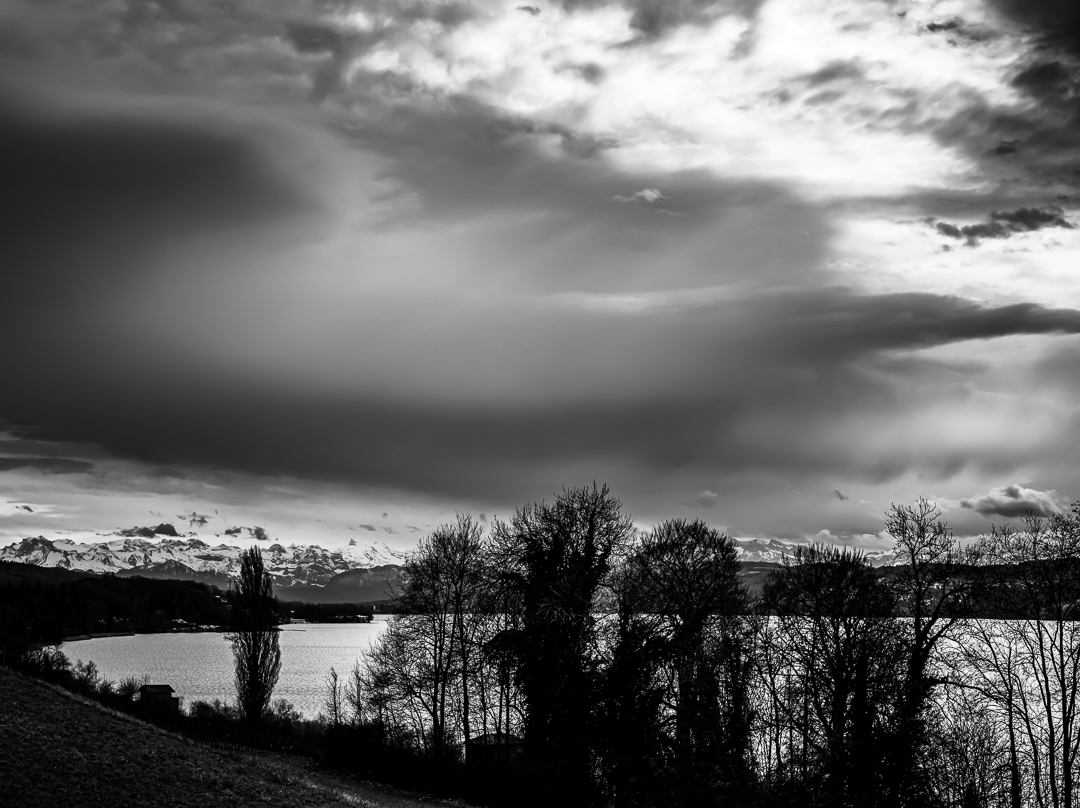 Hallwilersee - Lake Hallwil - Dramatic atmosphere at lake Hallwil. Having a lot of rain and changing weather conditions is one thing. But sometimes it is great for making pictures like this. Well, would be interesting to go back to the exact same spot for another photograph. 