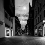 Canzler Photography - Urban Photograph of Aarau Downtown - black and white